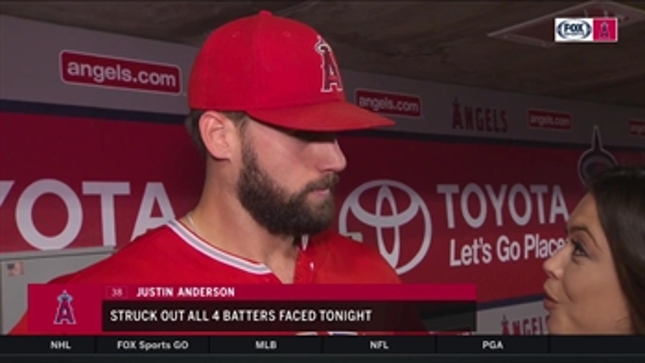 Justin Anderson takes great pride in closing games out for the Angels