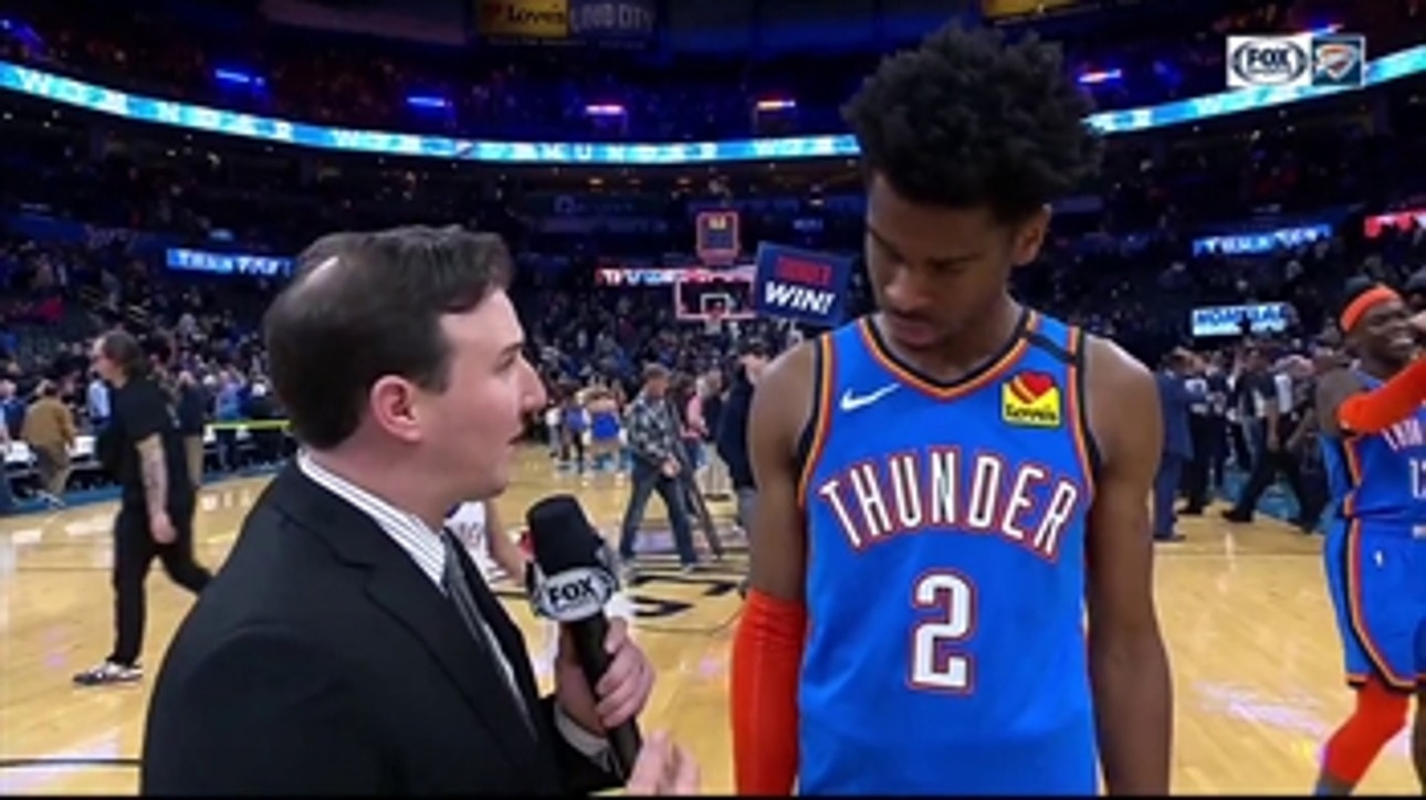 Shai Gilgeous-Alexander on the Thunder Win against the Pistons