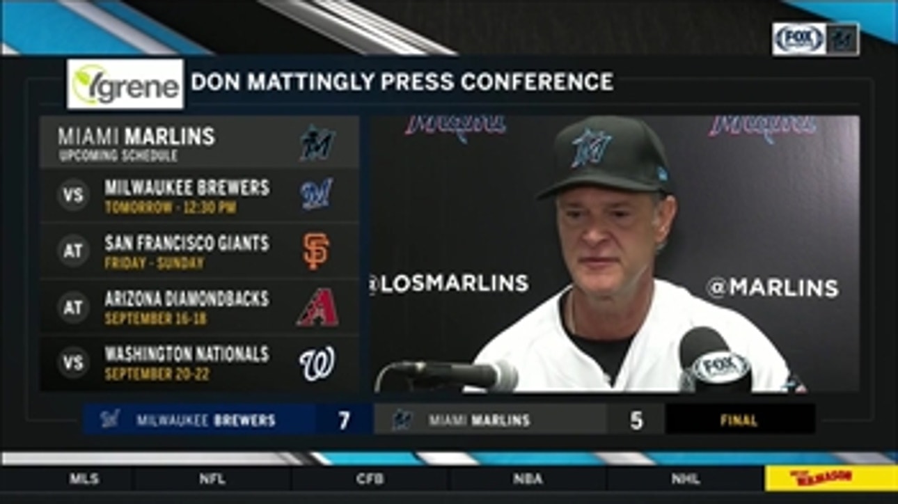 Don Mattingly details Marlins' series loss to Brewers