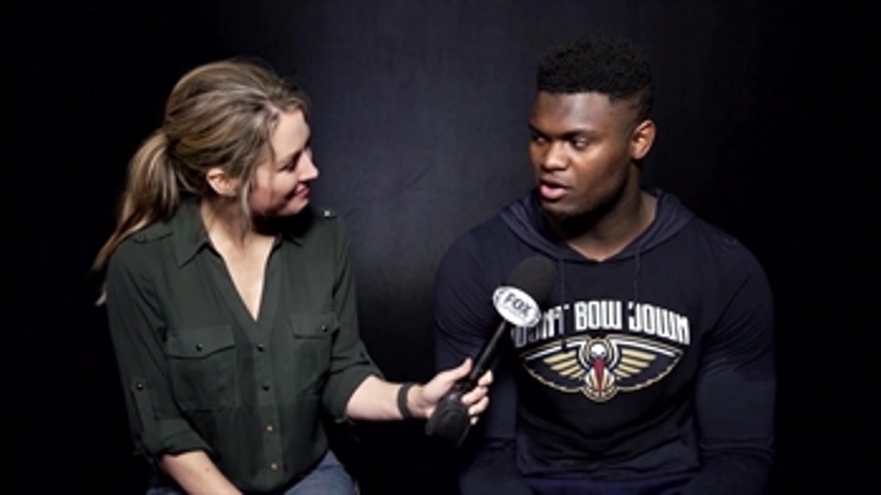 Jen Hale Sits down with Rookie Zion Williamson before he makes his debut
