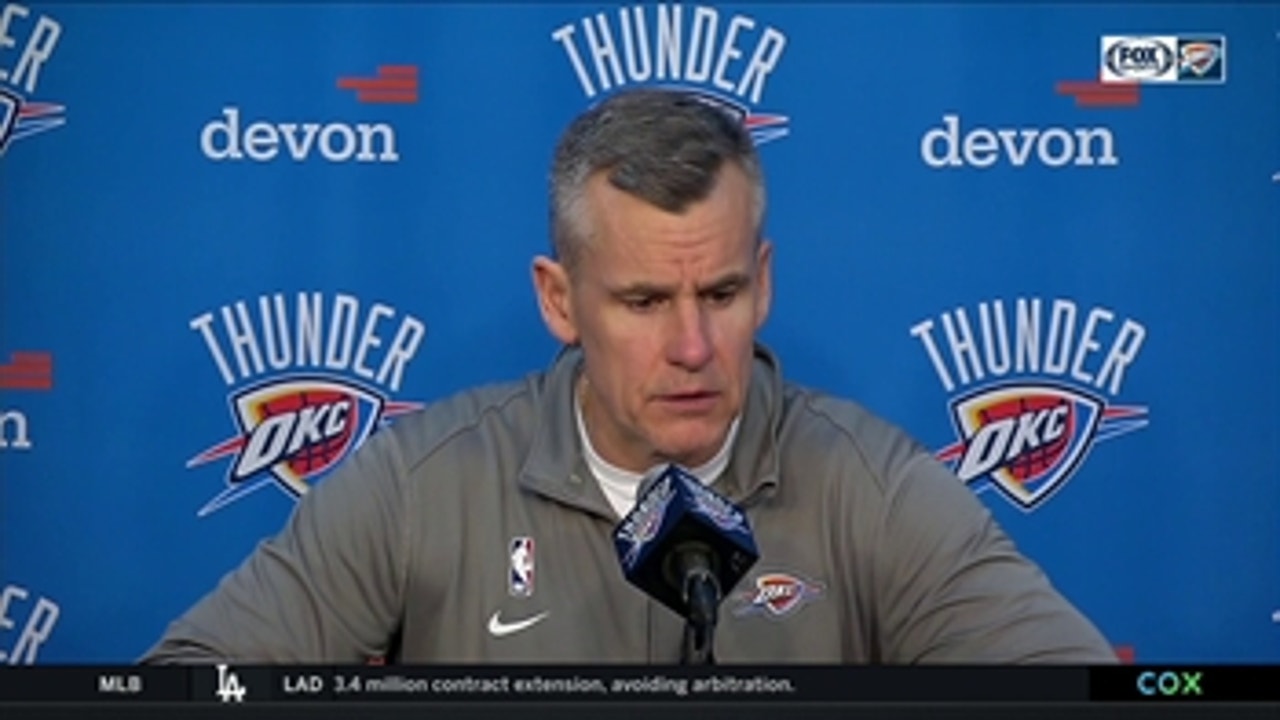 Billy Donovan on the Thunder win against the Pistons