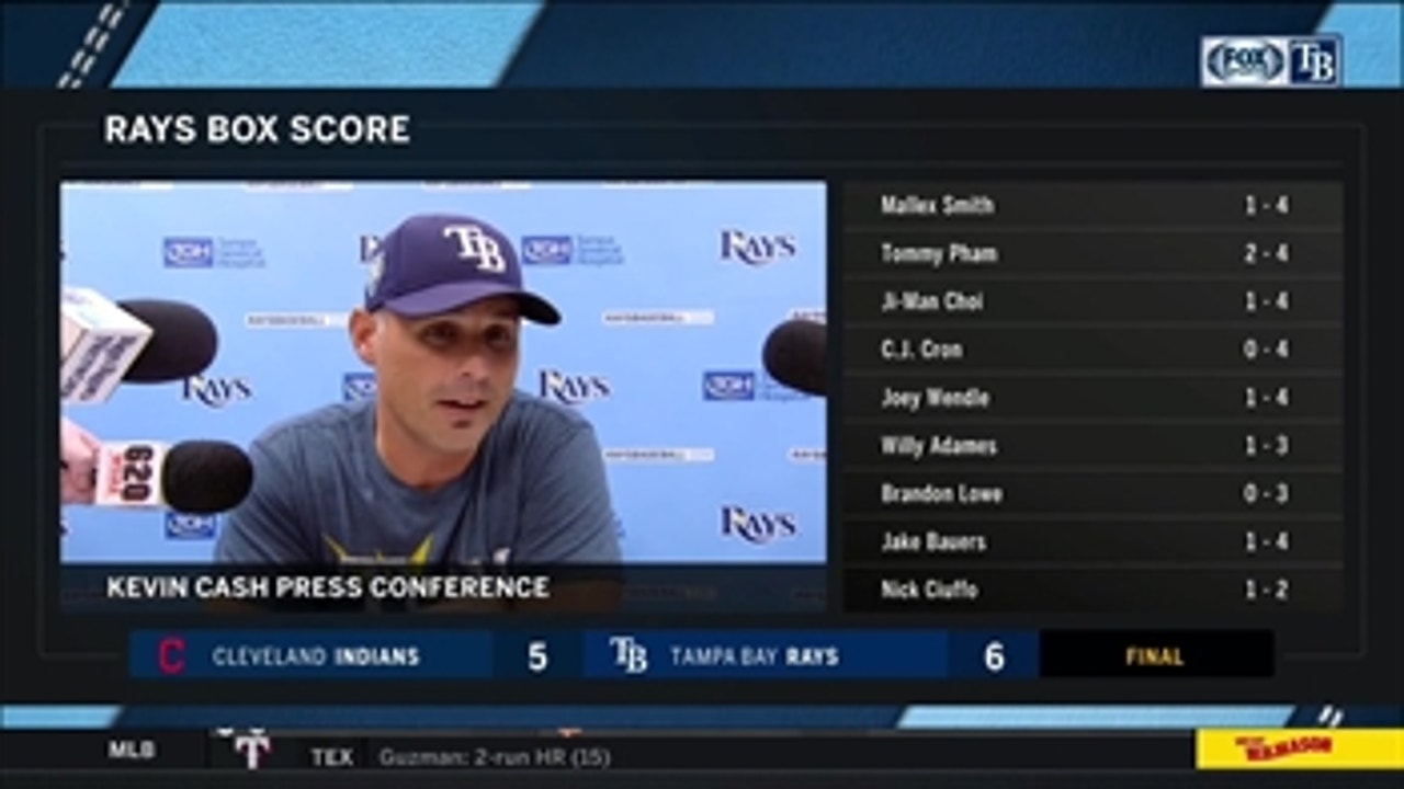 Kevin Cash discusses team character after Rays win 12th straight at home