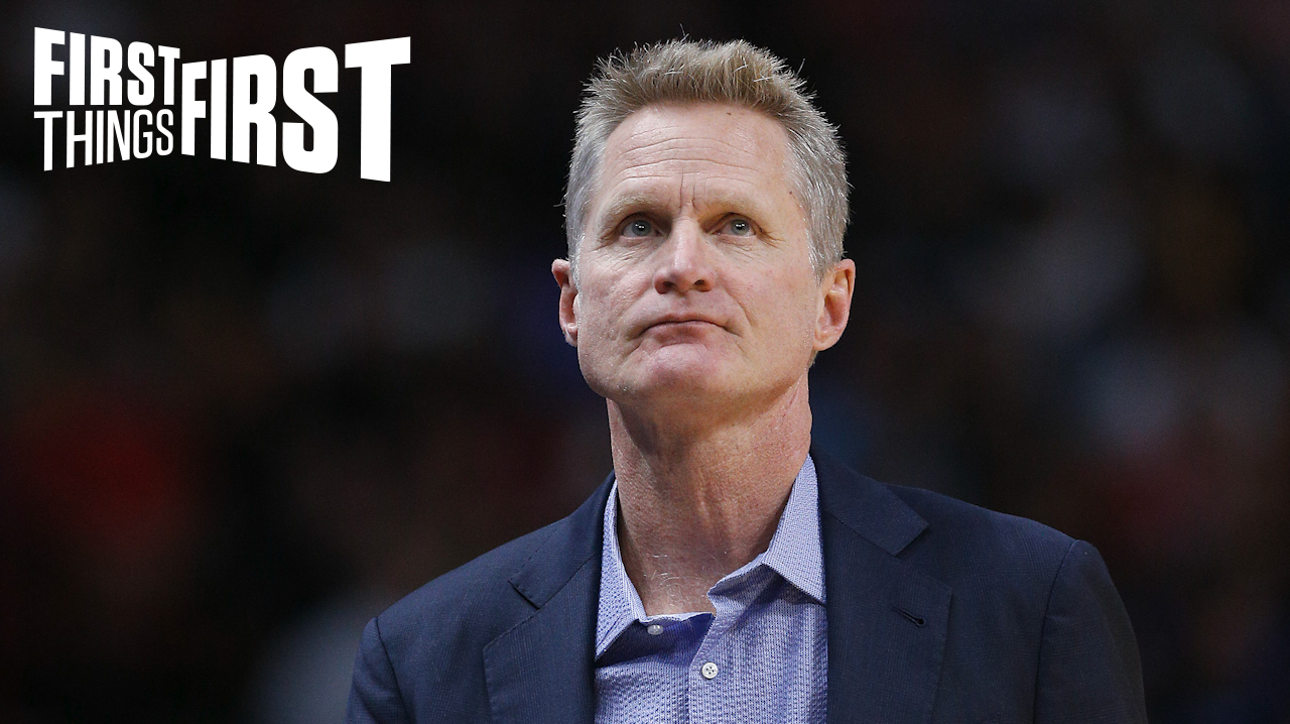 Nick Wright: 'Steve Kerr's indignation is misplaced'; He's indirectly talking about Kevin Durant ' FIRST THINGS FIRST