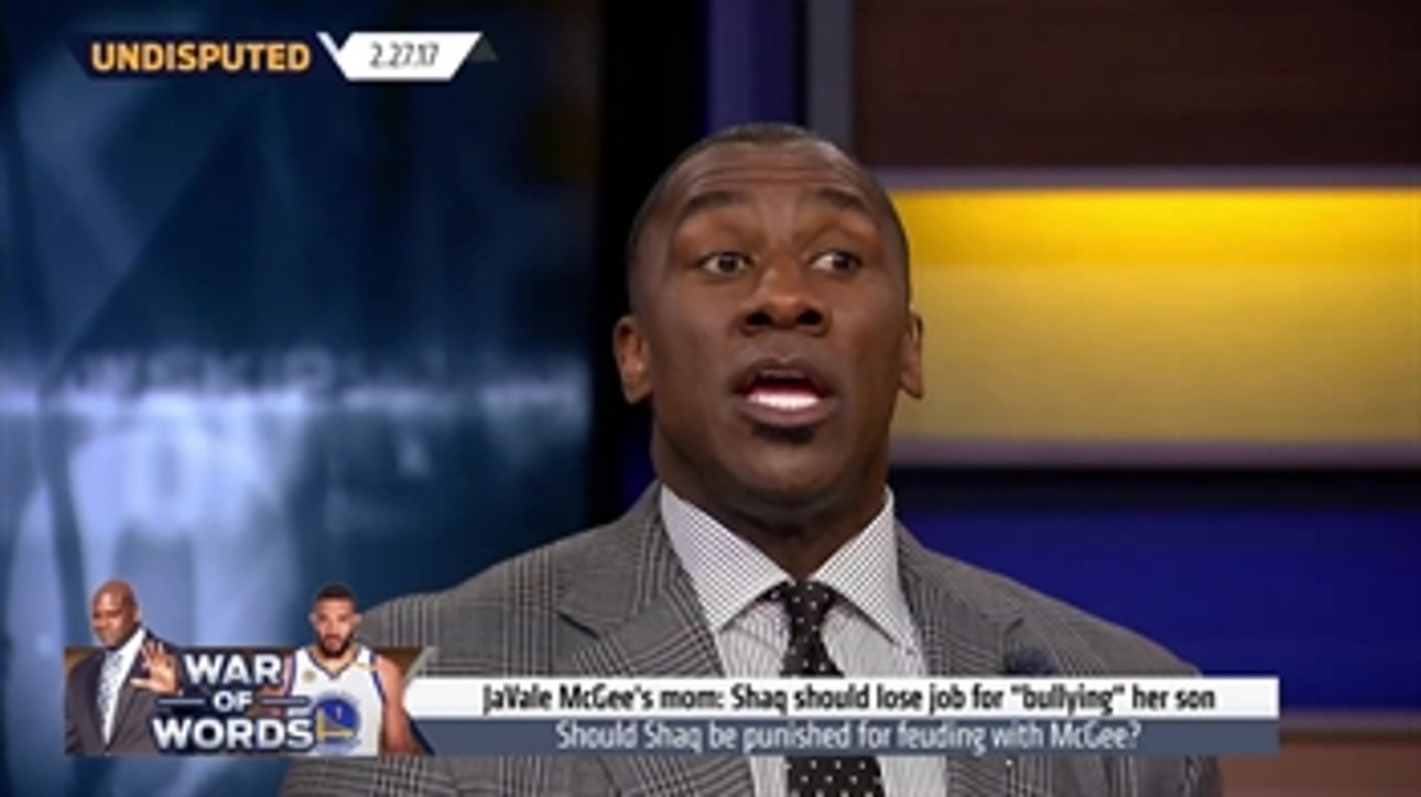 Shannon Sharpe reacts to the JaVale McGee vs Shaq war of words ' UNDISPUTED