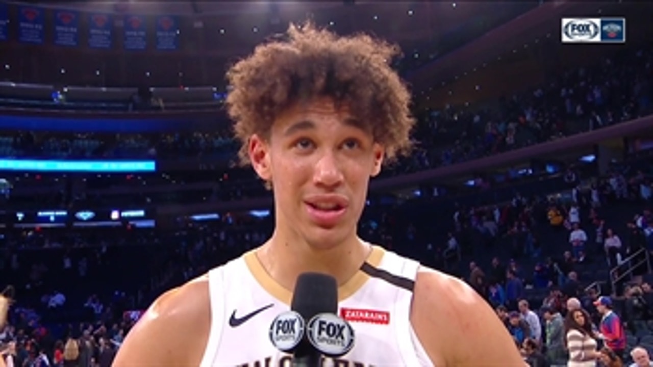 Jaxson Hayes talks Pace in the Pelicans win over the Knicks