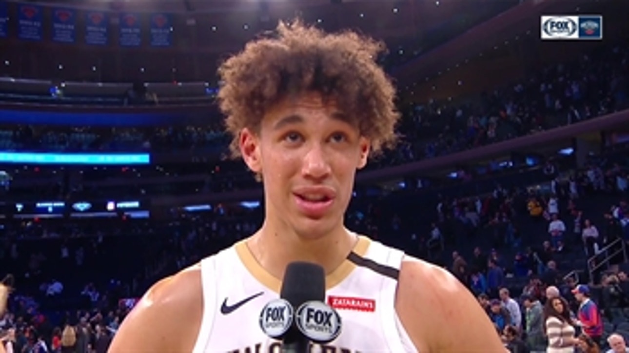 Jaxson Hayes talks Pace in the Pelicans win over the Knicks