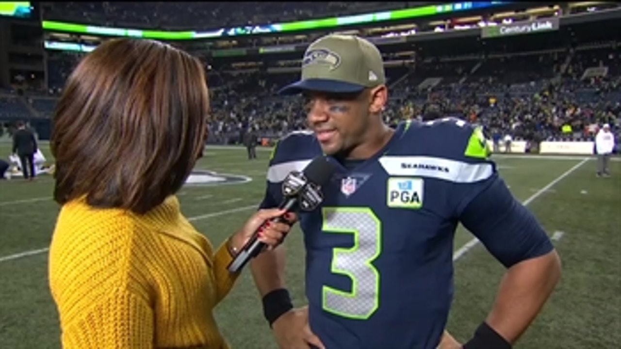 Russell Wilson talks to Kristina Pink about everything that went right for the Seahawks on TNF