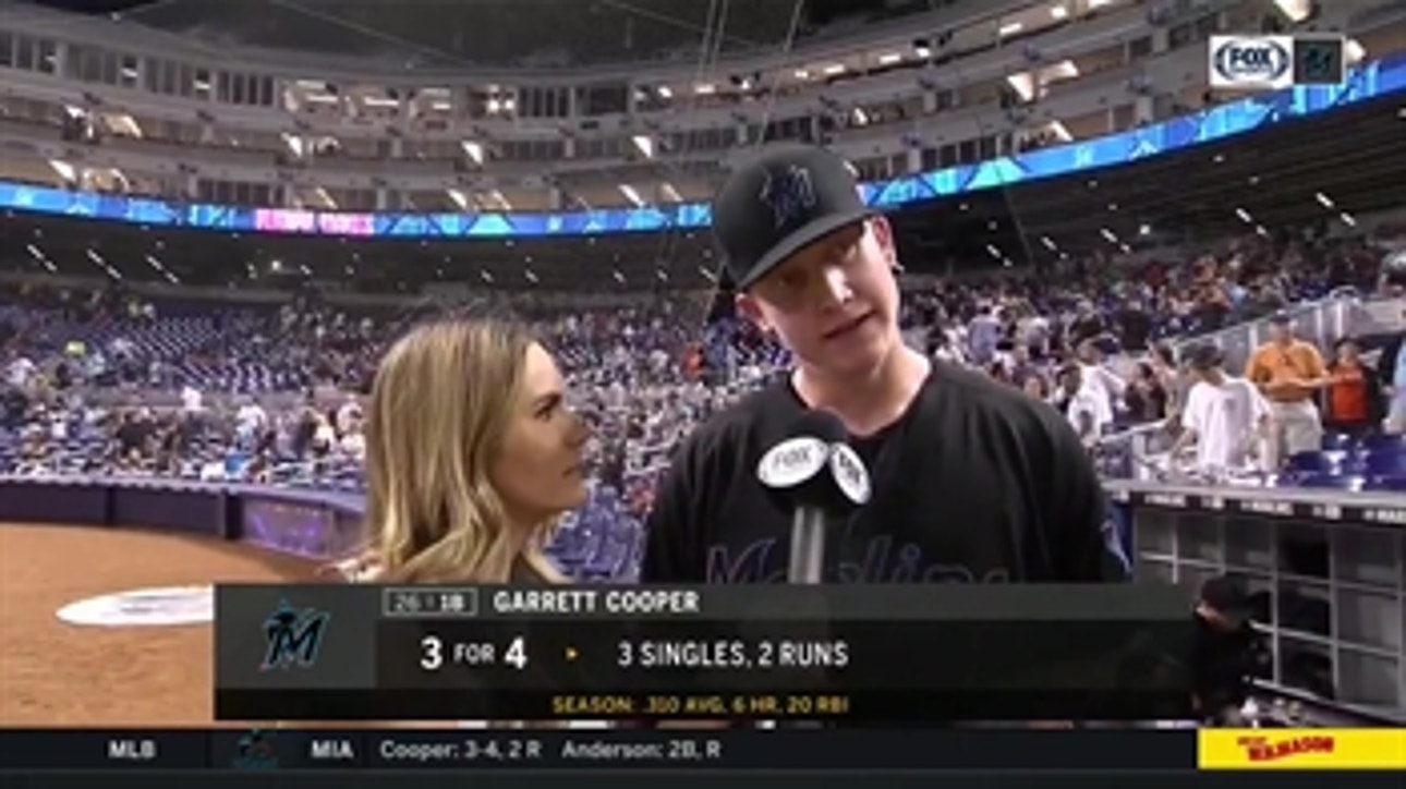 Garrett Cooper on Marlins battling back for 4-3 win over Pittsburgh