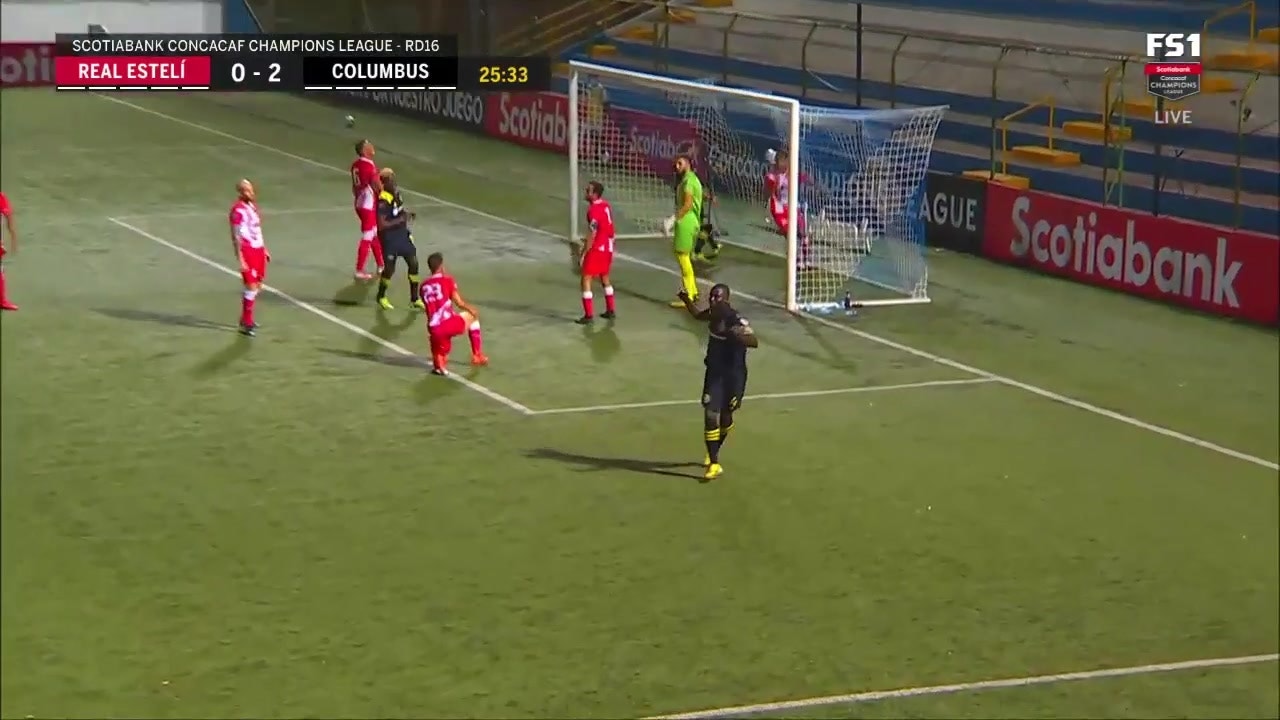 Jonathan Mensah scores to put Columbus ahead, 2-0
