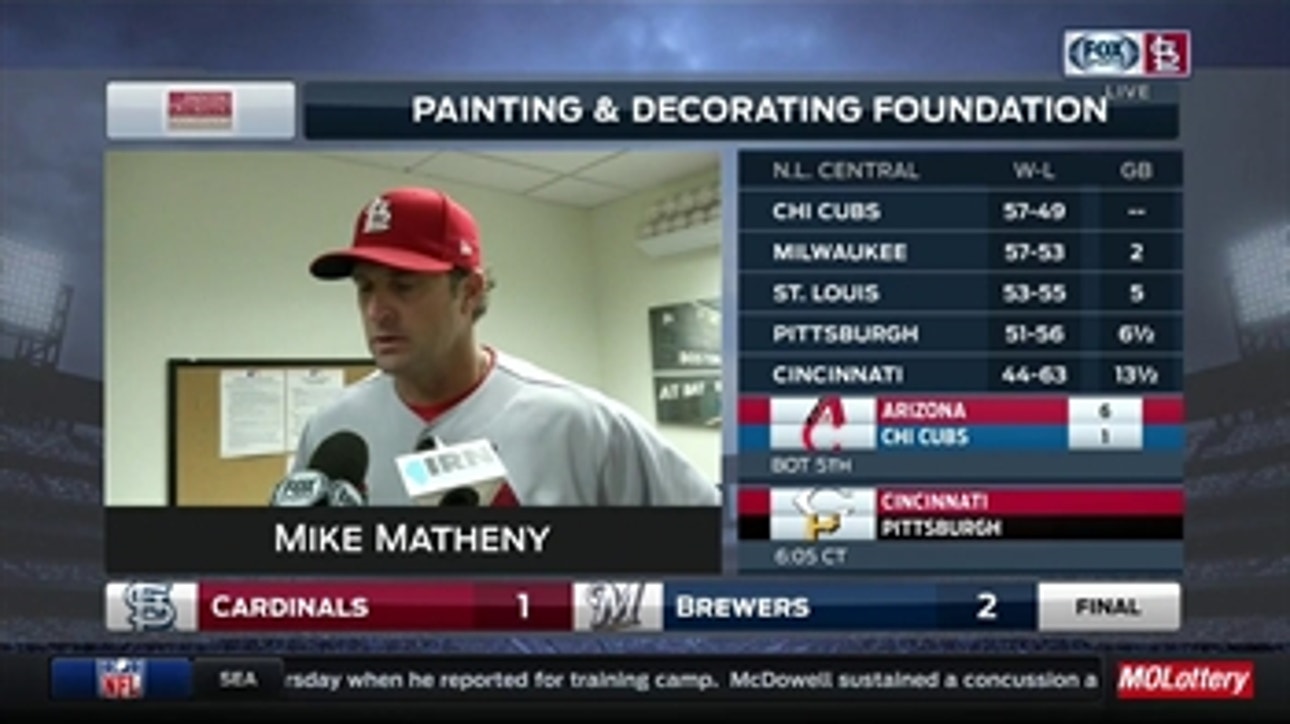 Matheny explains why he pulled Wacha after four innings