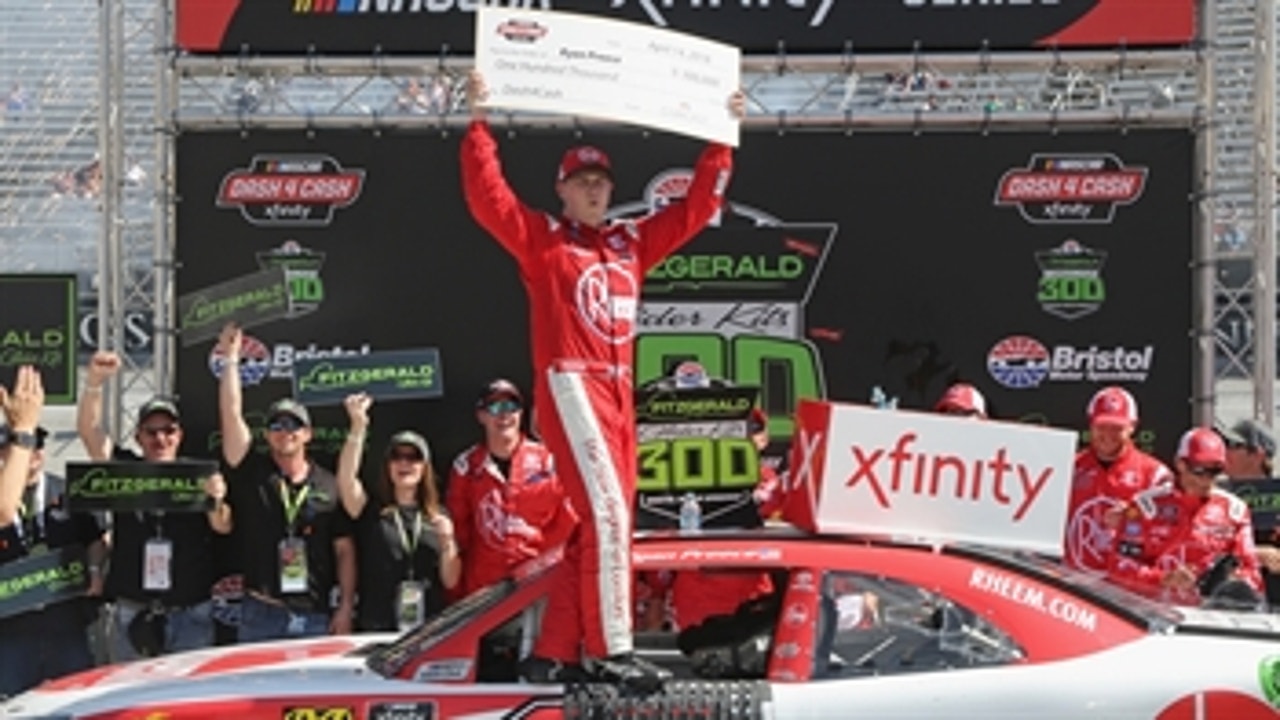 Ryan Preece wins at Bristol, claims $100k Dash 4 Cash bonus ' 2018 NASCAR XFINITY SERIES ' FOX NASCAR