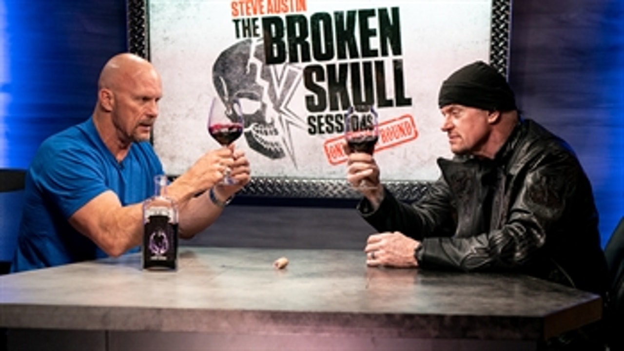 Undertaker & “Stone Cold” taste the new Undertaker wine: Broken Skull Sessions extra