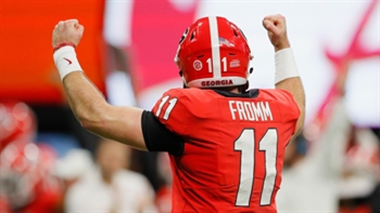 Jake Fromm's picture-perfect TD pass gives Georgia a two-score lead over Alabama