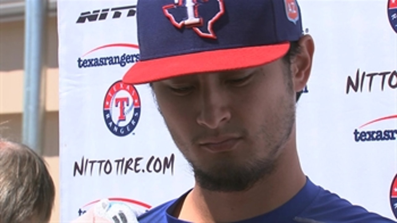 Darvish is staying positive on his path to 100% health