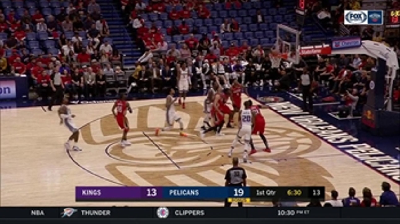 HIGHLIGHTS: Anthony Davis catches and DUNKS in transition ' Sacramento Kings at New Orleans Pelicans