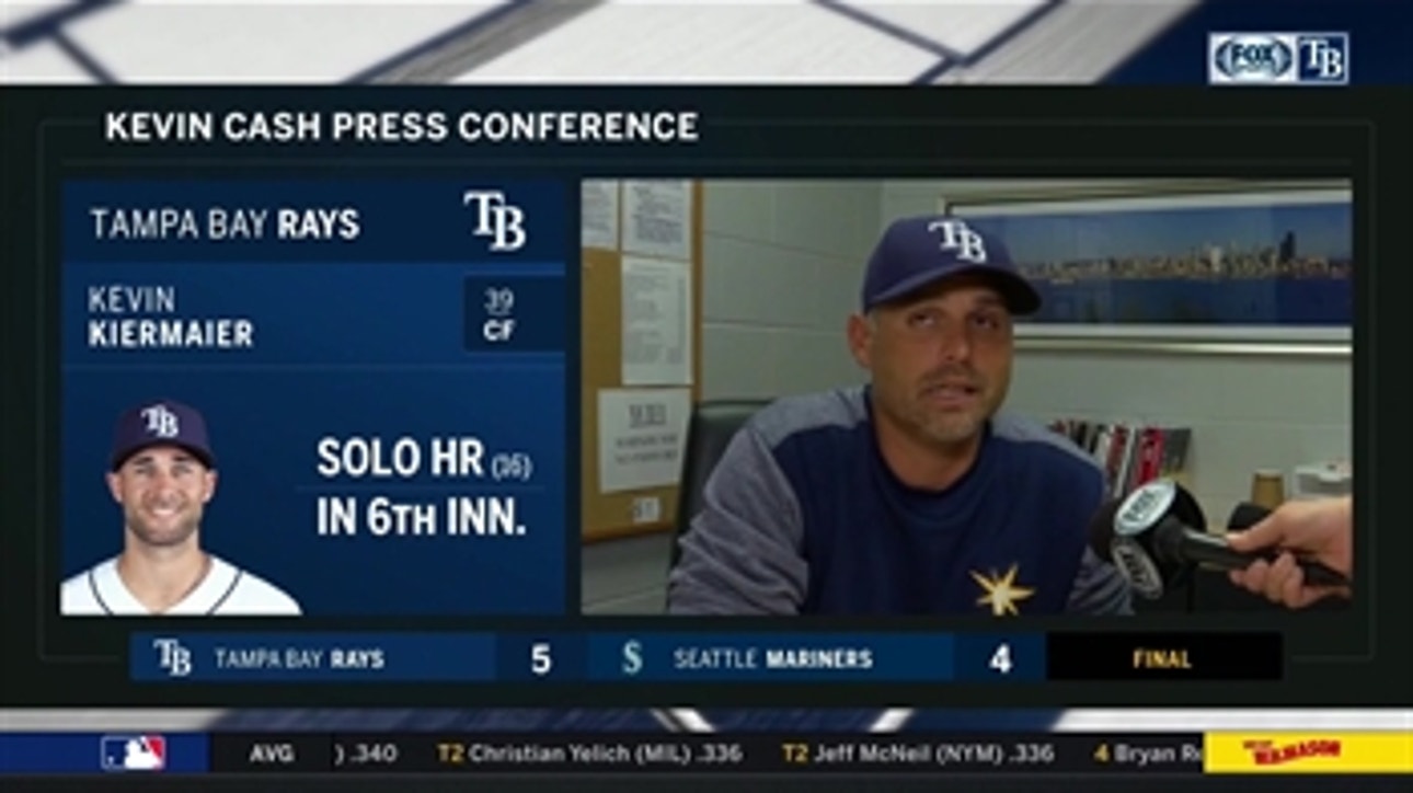 Kevin Cash recaps Rays' across-the-board contributions after 5-4 win vs. Mariners