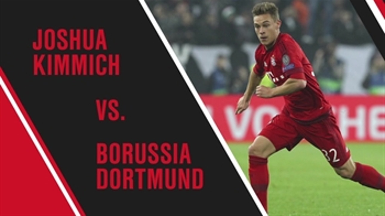 Joshua Kimmich vs. Dortmund: All Touches ' 2015-16 Bundesliga Highlights
