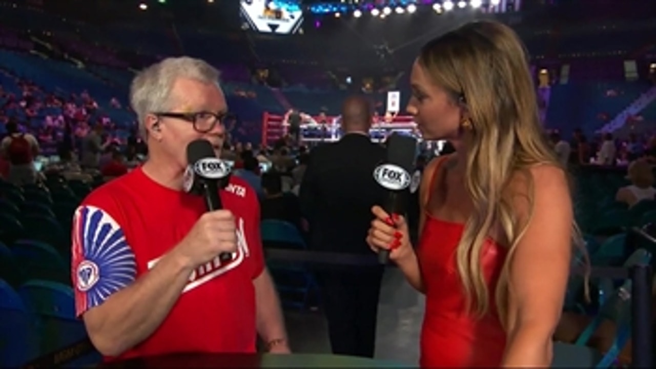 Freddie Roach joins Kate Abdo after an epic battle between Manny Pacquiao and Keith Thurman