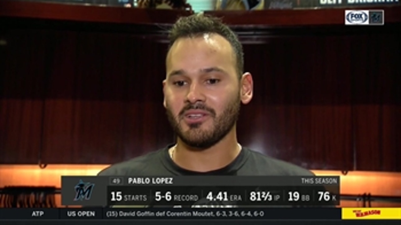 Pablo Lopez recaps his 1st start for Marlins since June 15