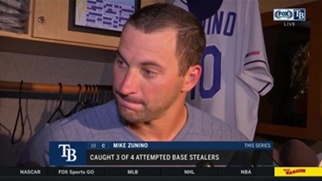 Rays C Mike Zunino discusses his arm strength, Yonny Chirinos' start after 3-1 win
