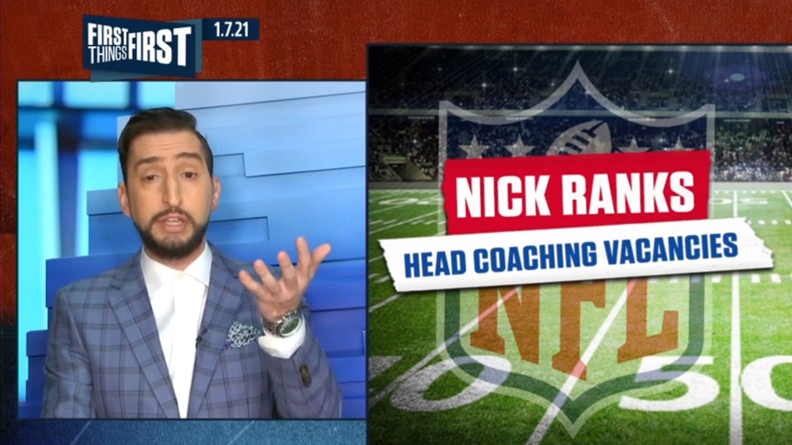 Nick Wright ranks the 6 head coaching vacancies in the NFL | FIRST THINGS FIRST
