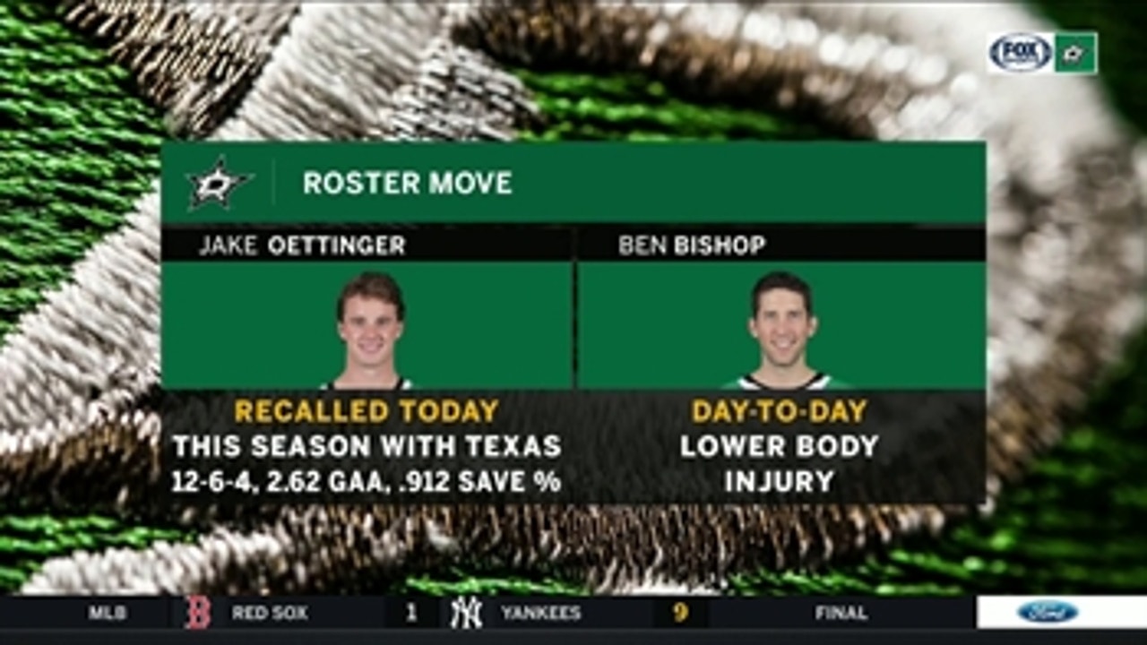 Goaltending Shakeup - Jake Oettinger Recalled | Stars Live