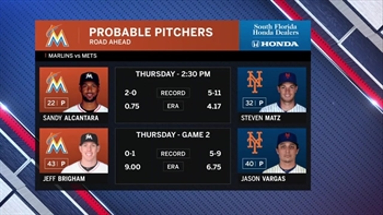 Let's try this again: Marlins, Mets look to beat weather, get doubleheader in