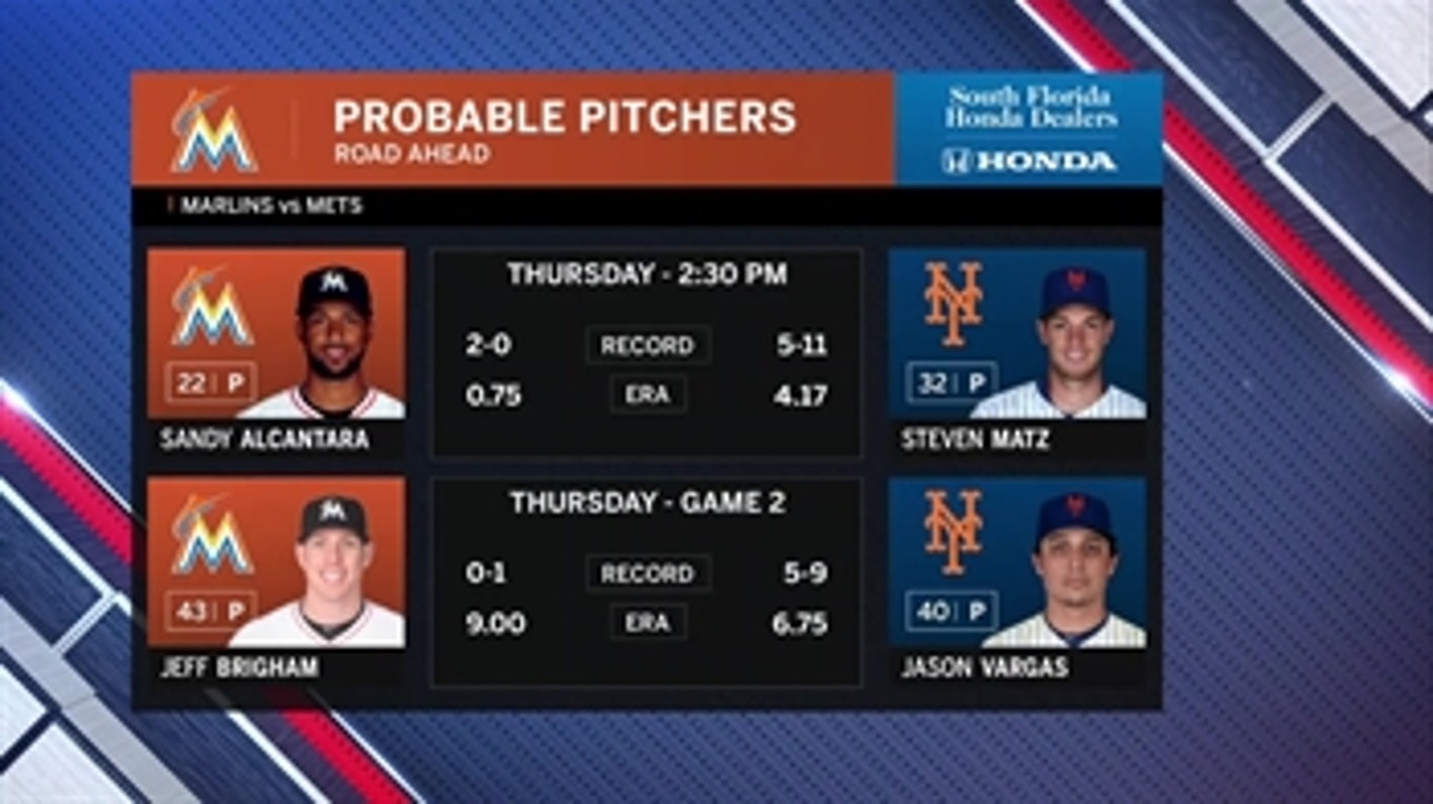 Let's try this again: Marlins, Mets look to beat weather, get doubleheader in