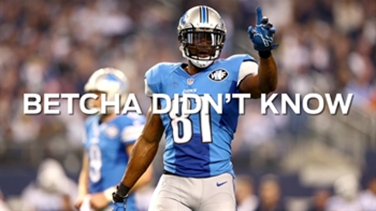 #Betcha didn't know Calvin Johnson had a 'crappy' job in college
