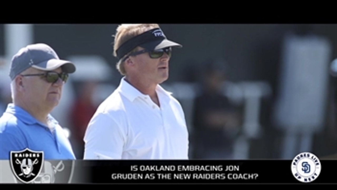 How are Oakland fans embracing Jon Gruden and the upcoming move to Las Vegas?