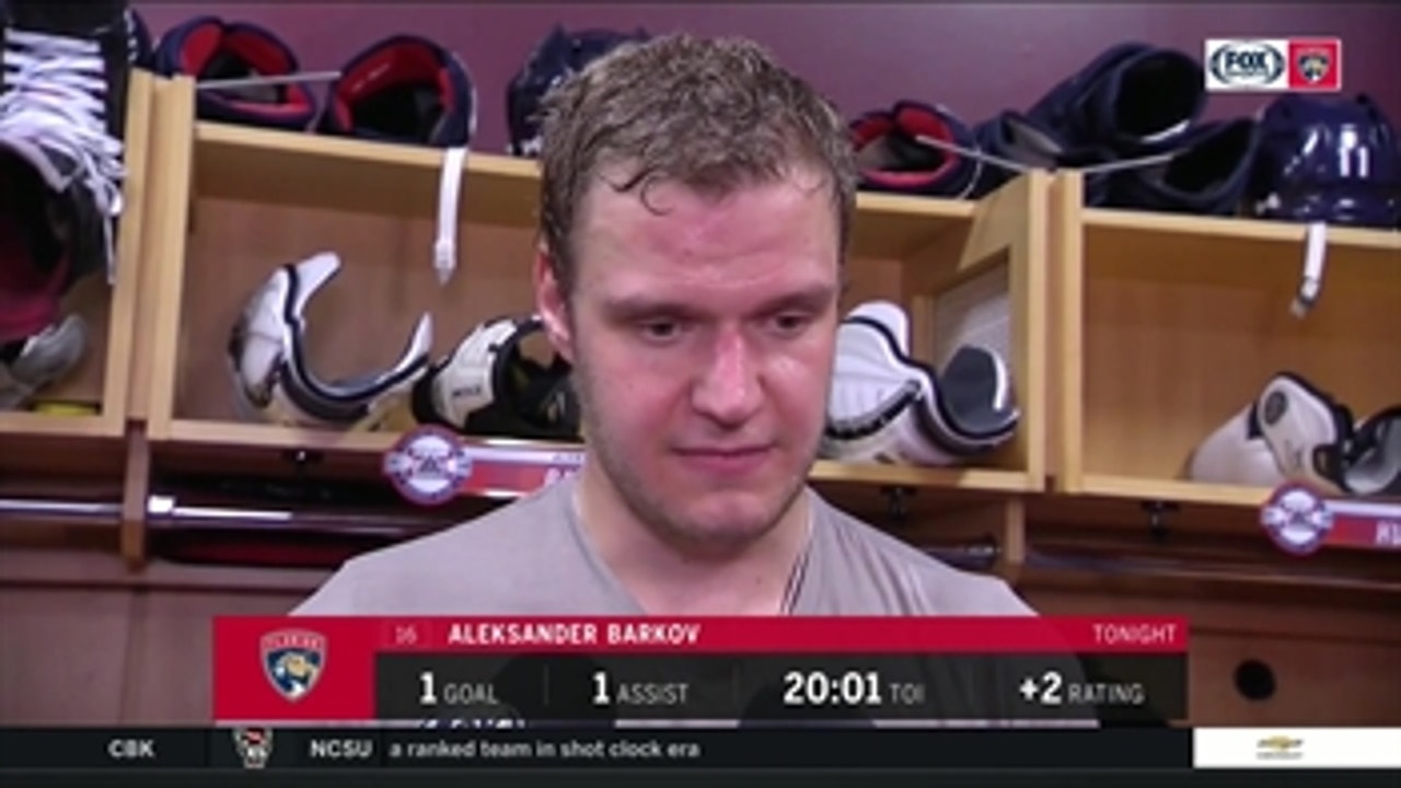 Aleksander Barkov on win: ‘Everybody just dialed in’