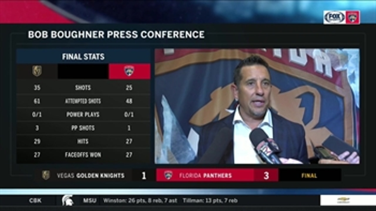 Bob Boughner: 'I like the way we competed and our composure'