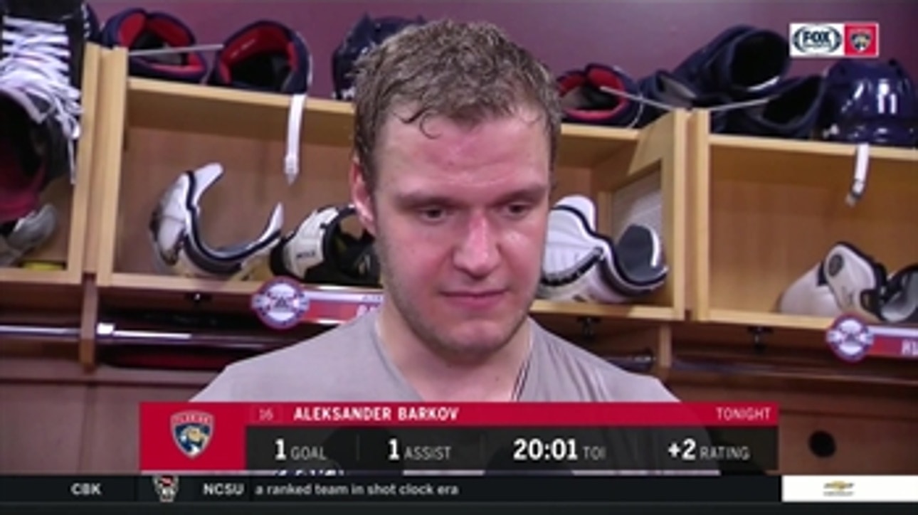 Aleksander Barkov on win: ‘Everybody just dialed in’