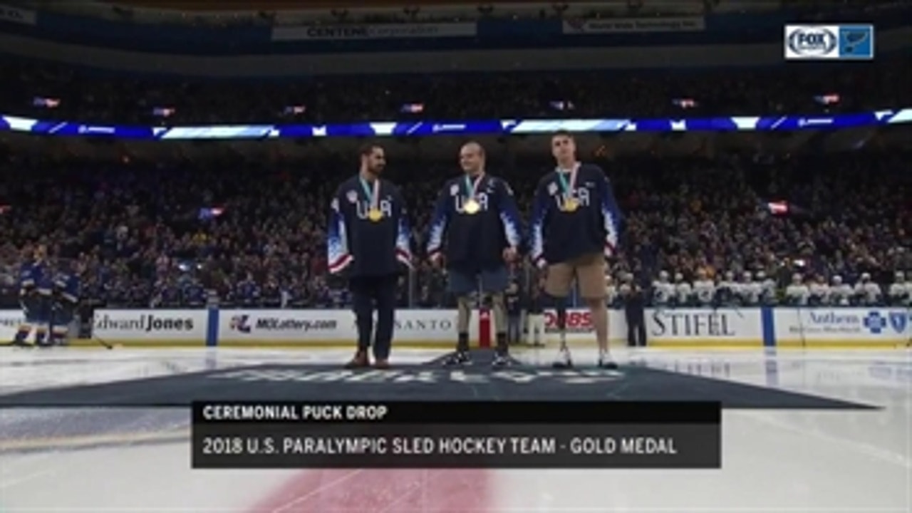 Blues honor U.S. Paralympic sled hockey team