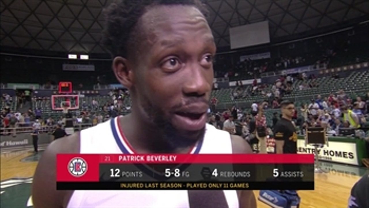 Patrick Beverley happy to be back on court with Clippers