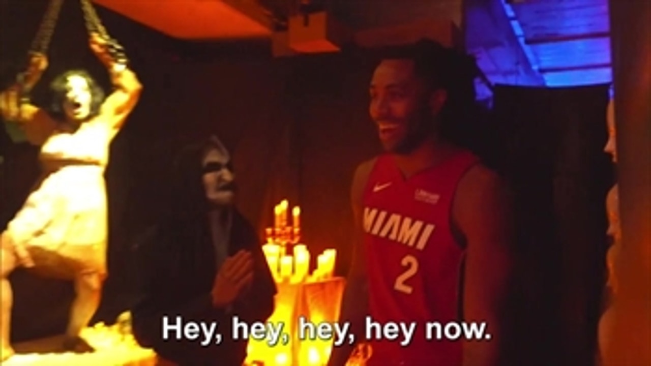 Players pay surprise visit to Miami Heat Haunted House