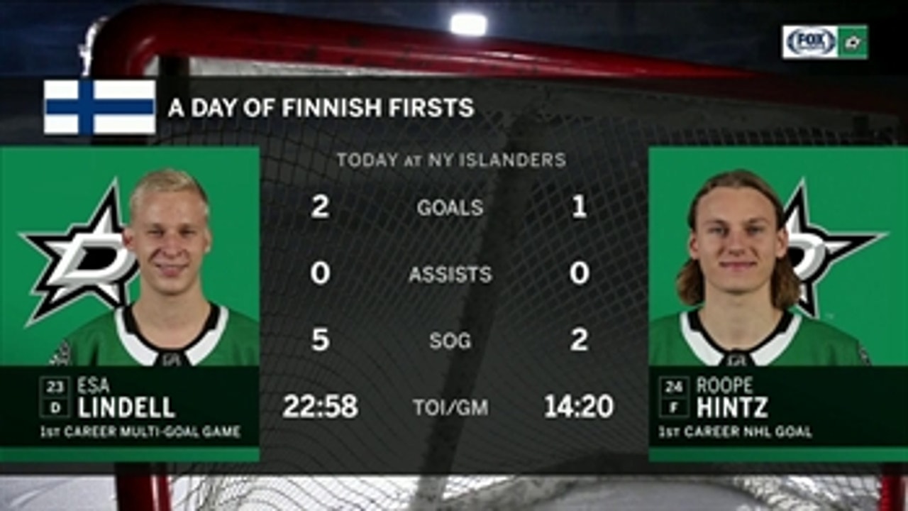 Hintz, Lindell on milestones and win over the Islanders | Stars Live