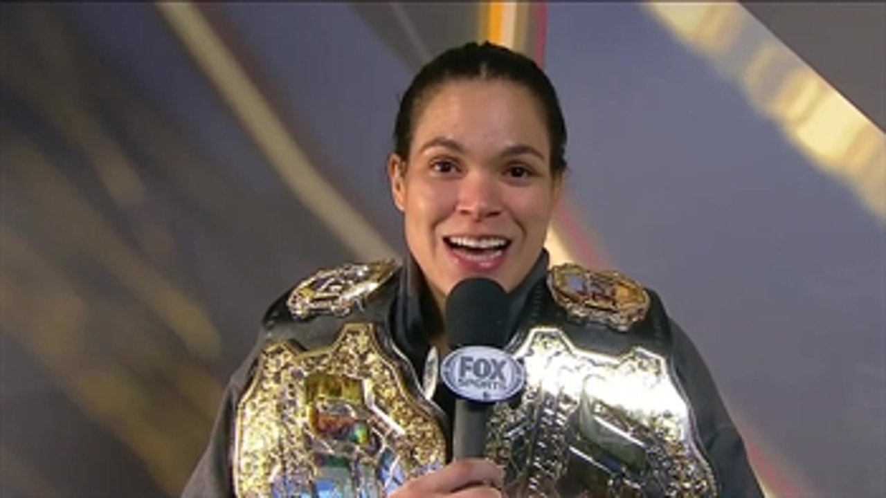 Amanda Nunes speaks after historic victory over Cyborg POST FIGHT INTERVIEW UFC 232