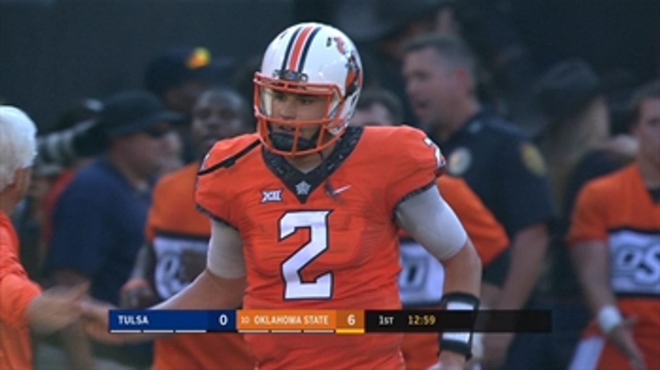 Mason Rudolph connects with Tyron Johnson for 44 yard touchdown pass