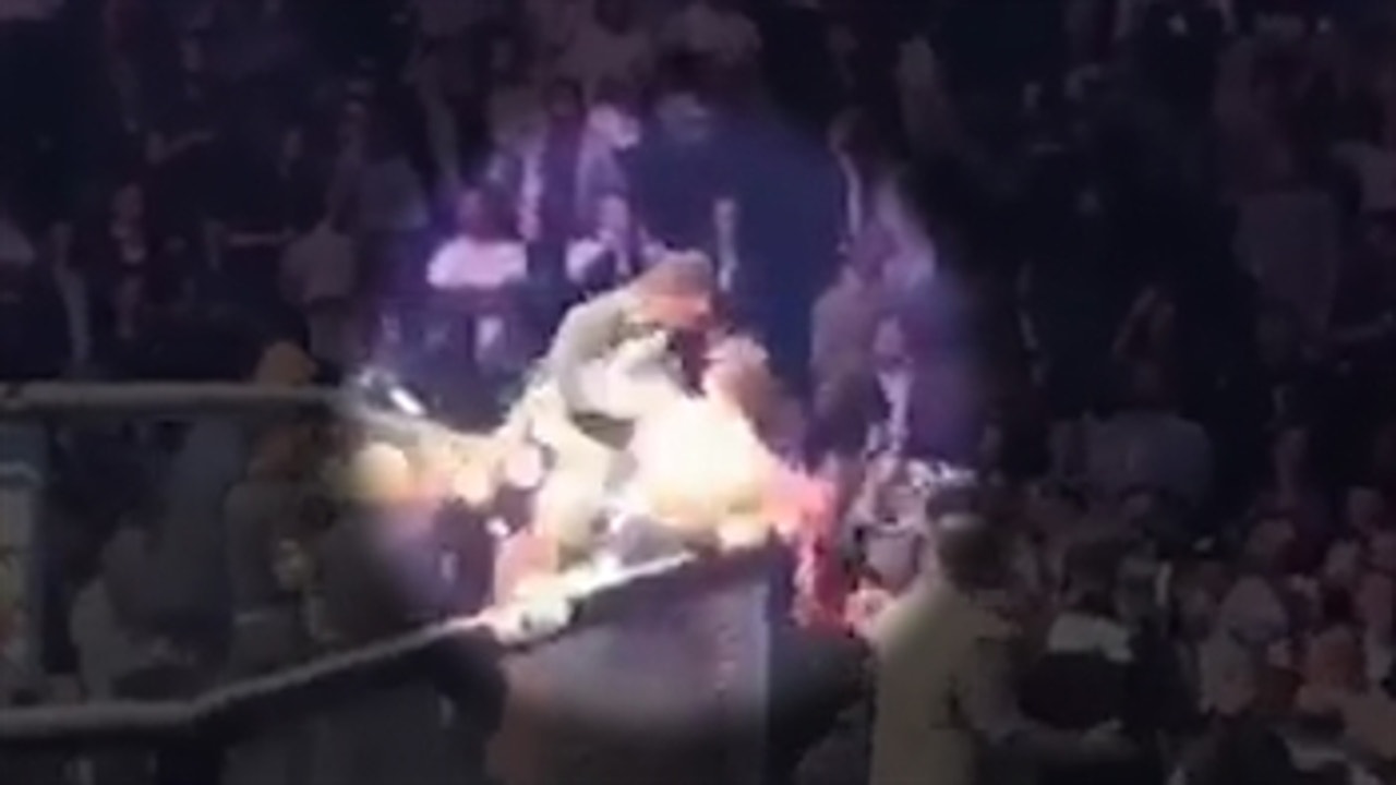 Did Conor McGregor throw the first punch in Saturday's melee?