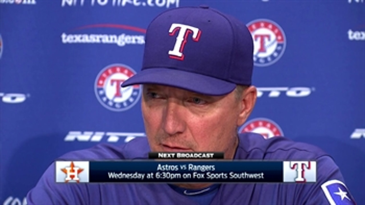 Jeff Banister talks 4-3 win against Houston