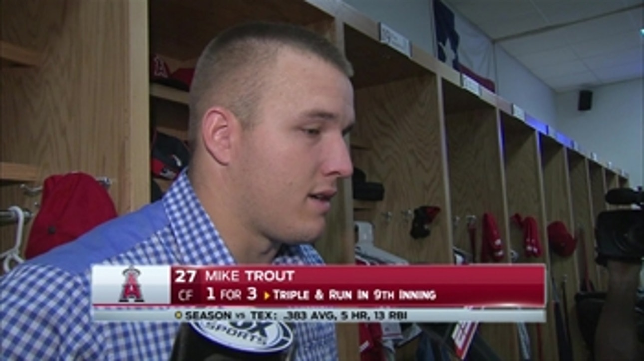 Mike Trout postgame (10/2)