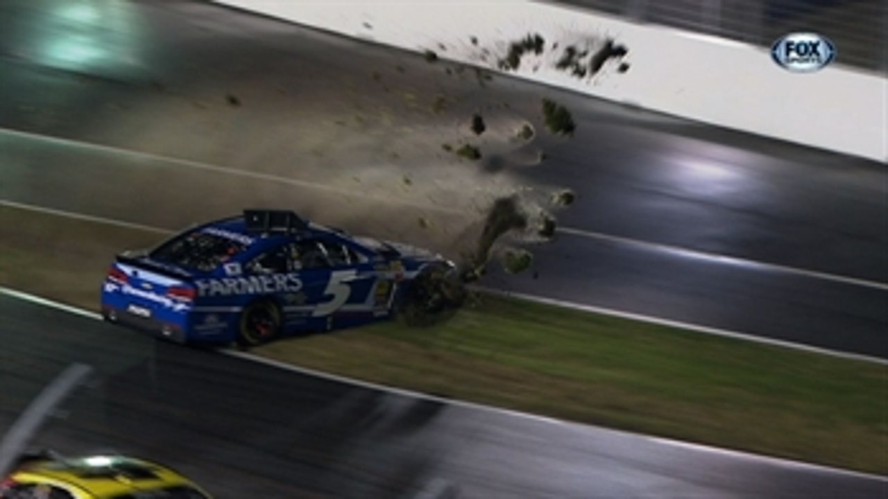 CUP: Kyle Busch and Kasey Kahne Pit Trouble - 2014 Daytona 500