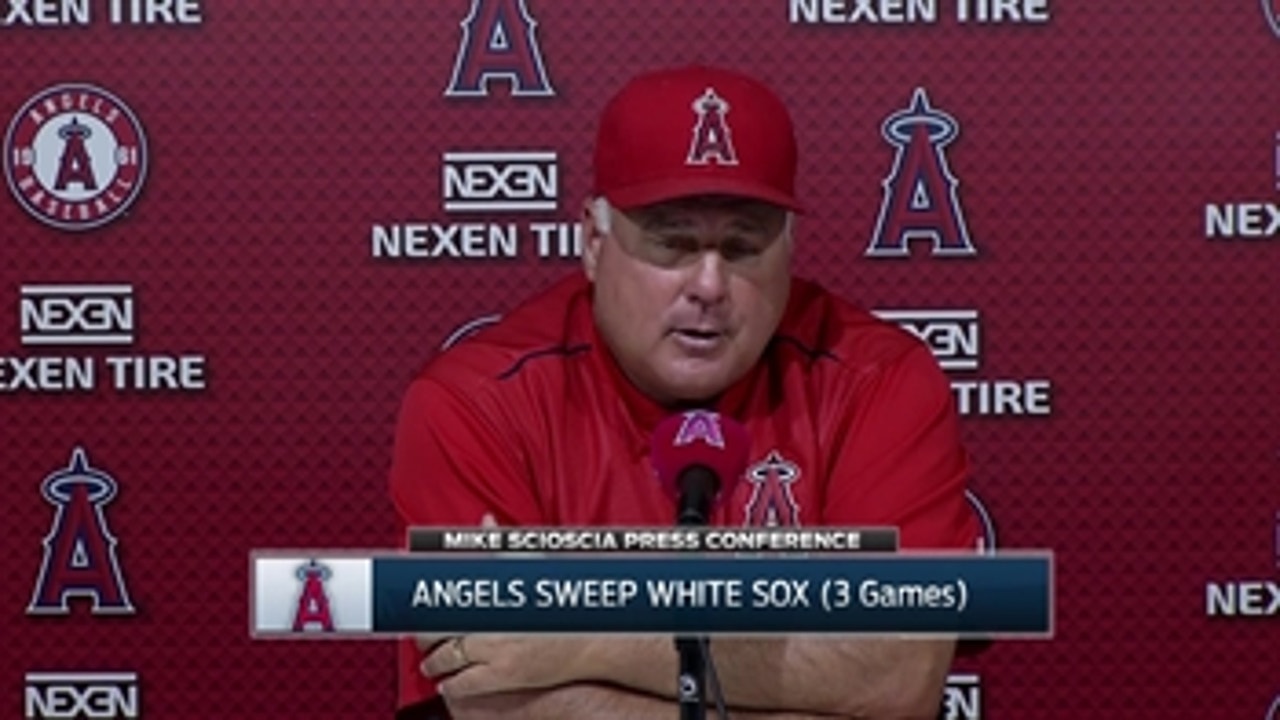 Mike Scioscia speaks after Angels sweep White Sox in Anaheim