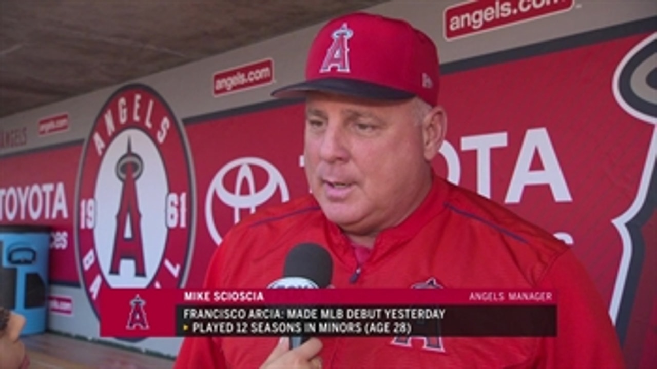 Mike Scioscia on Francisco Arcia's MLB debut and the value he brings to the Angels