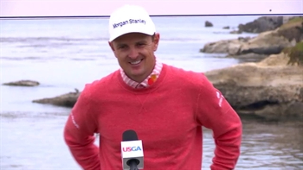 Listen to current leader Justin Rose discuss his opening round at the U.S. Open