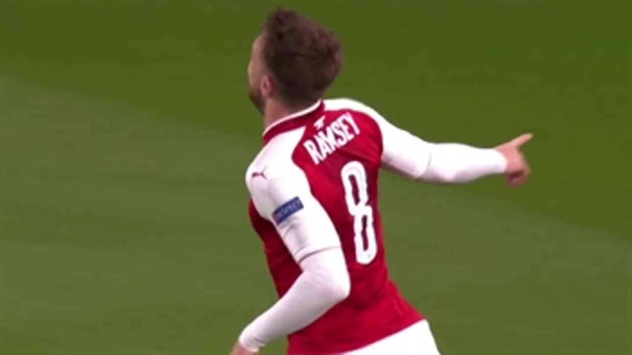 Aaron Ramsey nets outstanding volley for Arsenal vs. CSKA ' 2017-18 UEFA Europa League Highlights