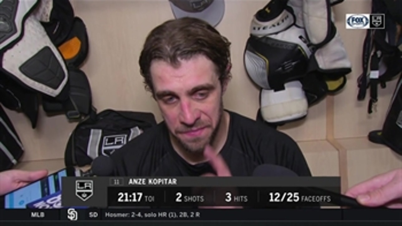 Anze Kopitar: 'We know we can play better'