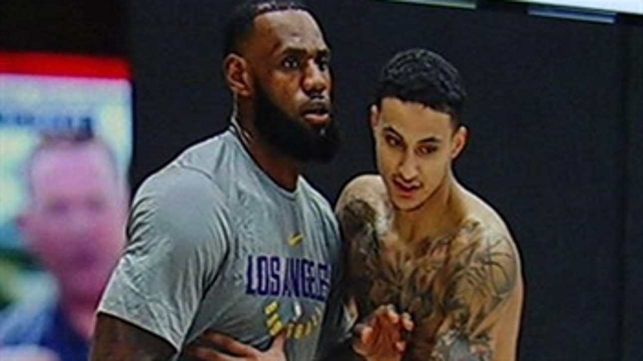 Nick and Chris respond to Magic's break down of LeBron's game winner over Kuzma at Lakers practice