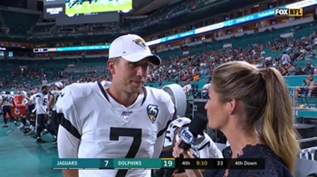 Nick Foles on Jaguars offense: 'We're getting closer to where we want to be' ' NFL on FOX